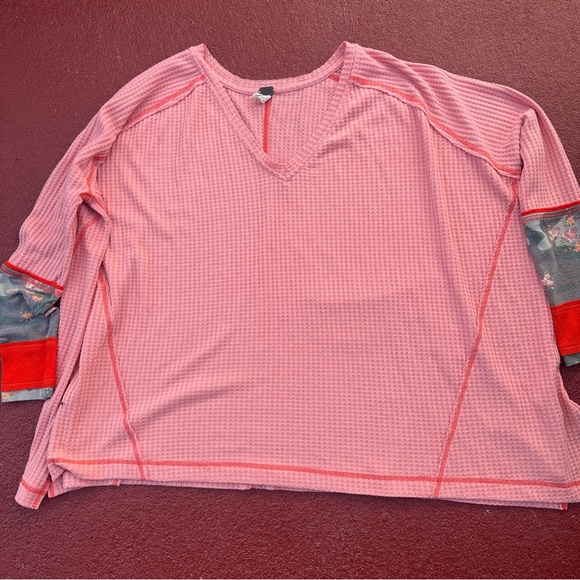 We The Free Lovin Leopard Oversize Thermal Top - Picture 2 of 16